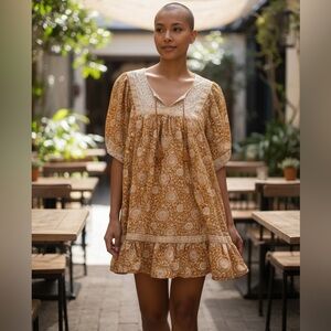 Old Navy Yellow Floral Mini Dress